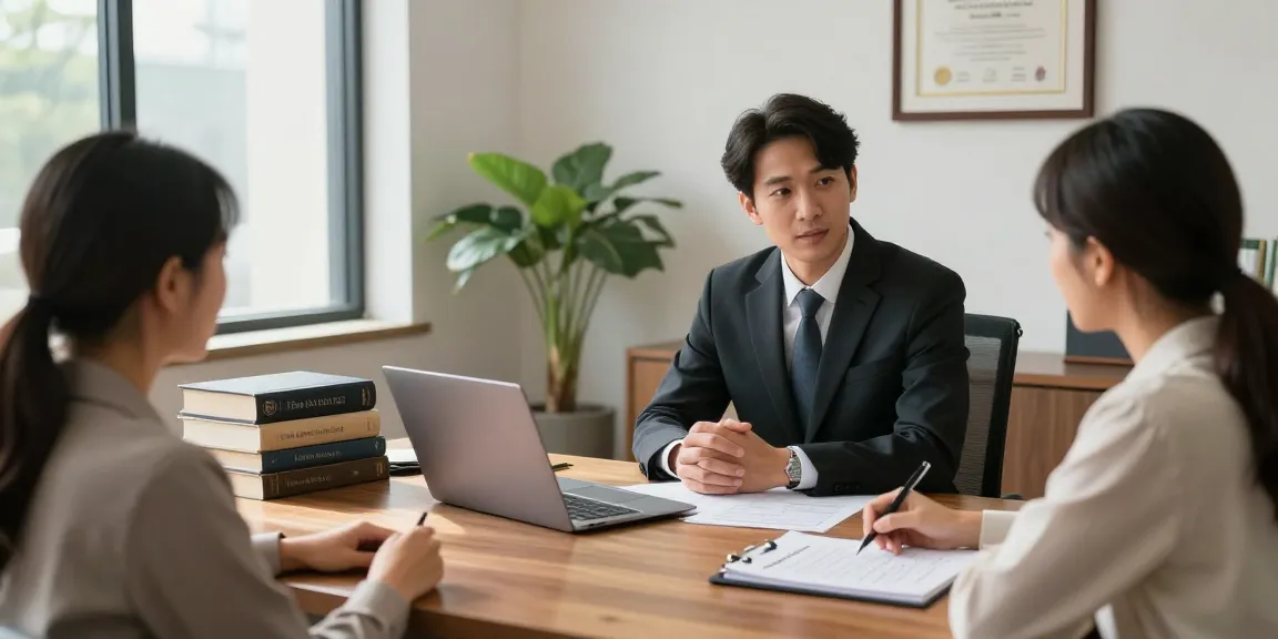 Lawyer consulting diverse clients about family law cases; look at more info for legal guidance.