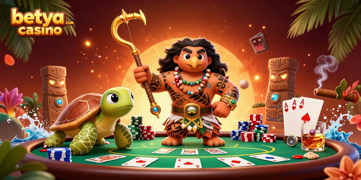 Experience the thrill at betya.com casino with vibrant characters and exciting poker elements.