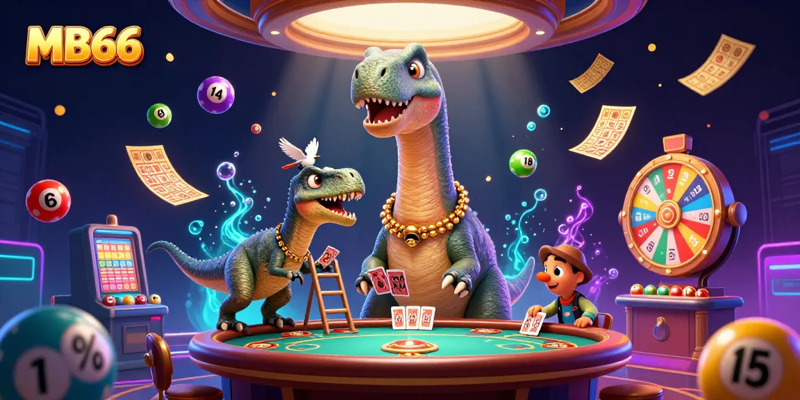 Experience MB66 Casino's thrilling atmosphere with lively characters and vibrant game elements.