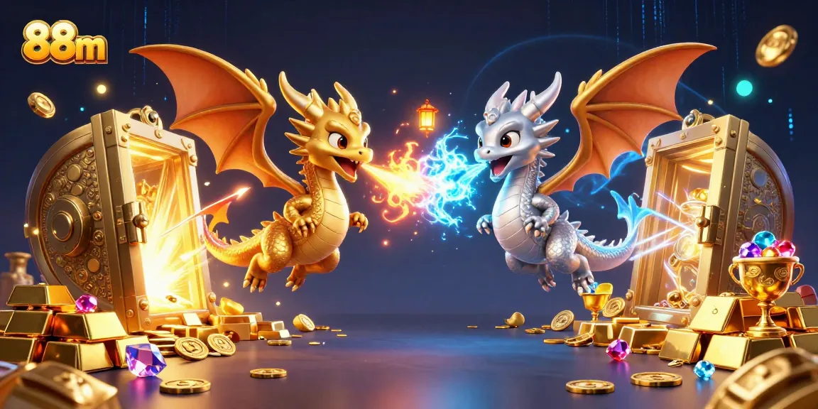 Experience thrilling gameplay at 88m with dynamic dragons and treasure-infused visuals.