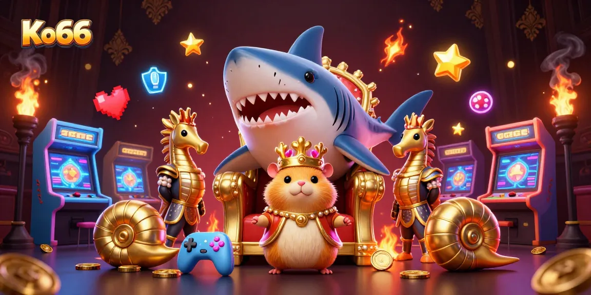 Join the fun at Ko66 with vibrant gaming scenes featuring thrilling casino classics and engaging visuals.