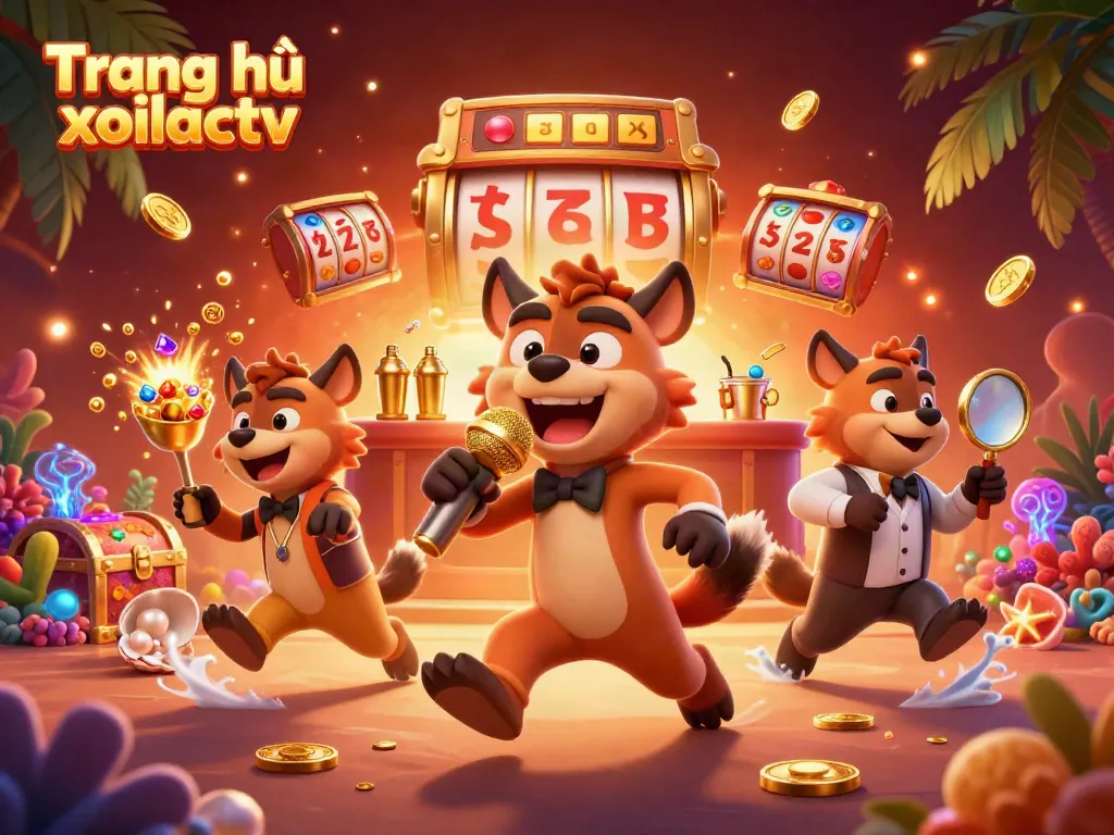 Experience gaming excitement at Trang chủ xoilactv with lively hyenas in a vibrant casino club scene.