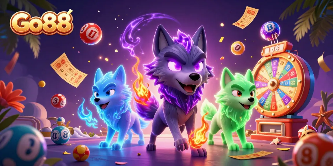 Engage in exciting gameplay at Go88 with vibrant lottery balls and winning elements everywhere.