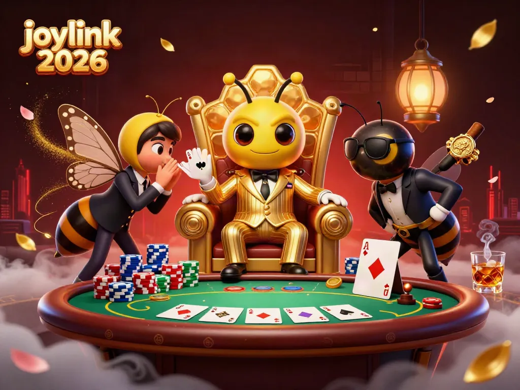 Experience winning strategies with joylink 2026 showcased in a vibrant casino-themed illustration.