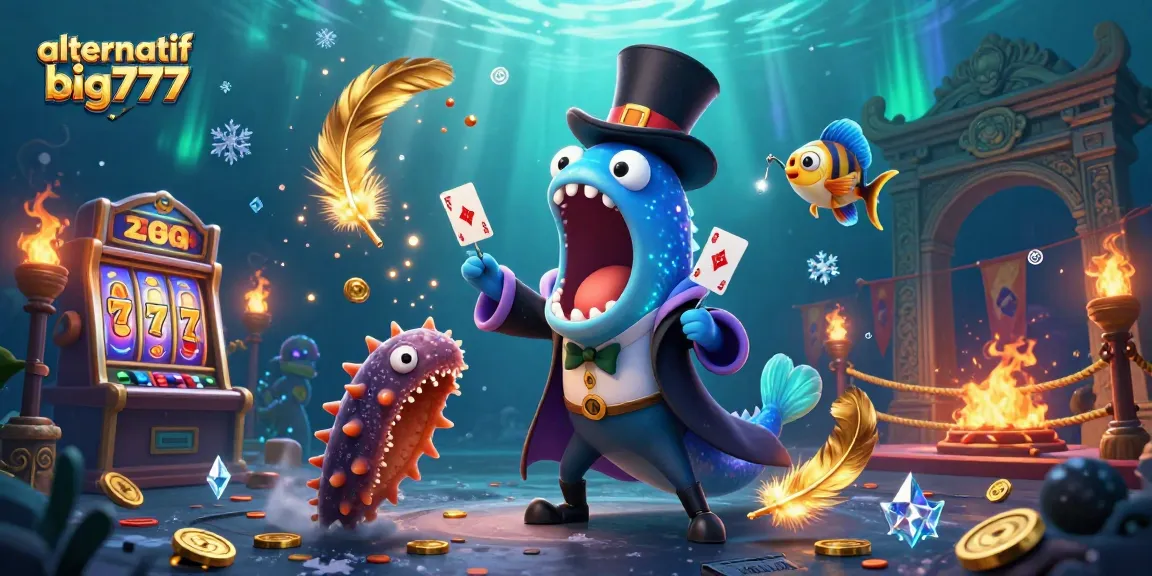 Experience the excitement of alternatif big777 with a magical underwater casino scene featuring unique sea creatures.