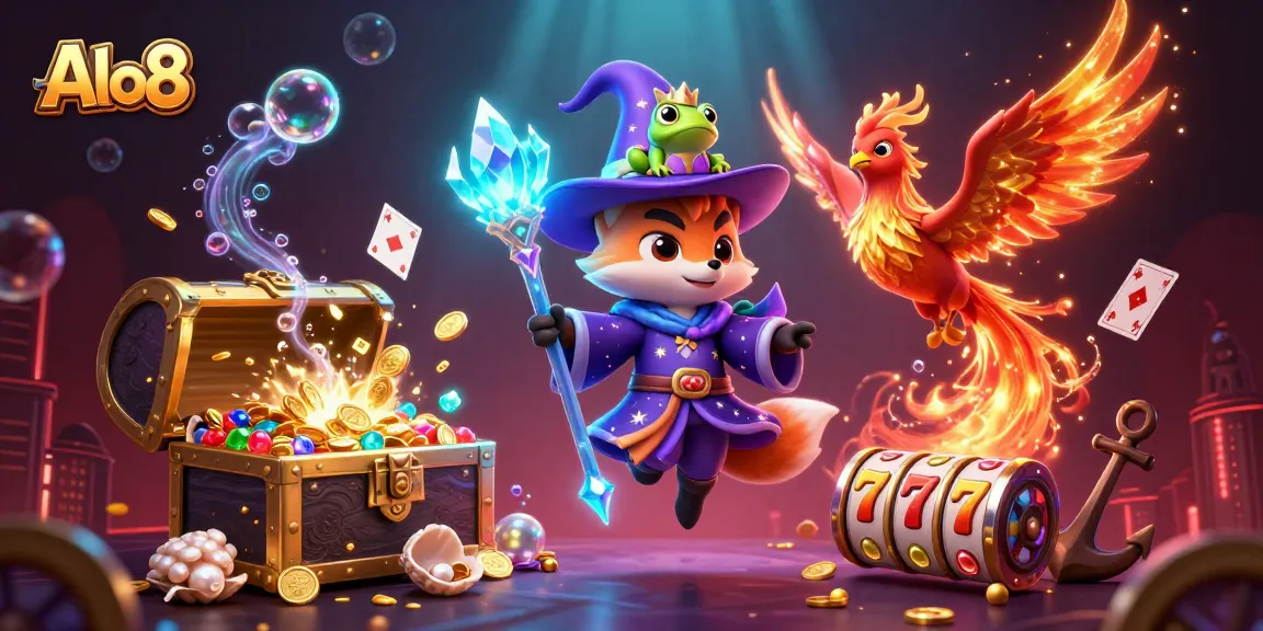 Experience the magic and excitement of Alo8's casino with vibrant games and immersive fantasy.