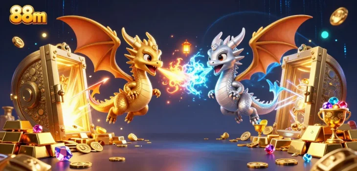 Experience thrilling gameplay at 88m with dynamic dragons and treasure-infused visuals.
