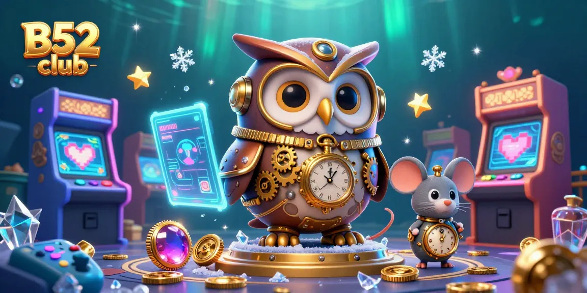 Experience thrilling gameplay at B52 club with vibrant 3D casino elements and unique characters.
